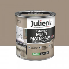 Peinture Extérieur Multi-matériaux Julien Beige Gris - 0,5L