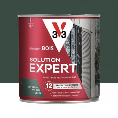 Peinture Glycéro Bois 12ans V33 Solution Expert Vert Basque - 0,5L