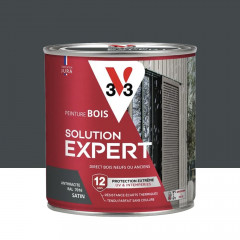 Peinture Glycéro Bois 12ans V33 Solution Expert Anthracite - 0,5L
