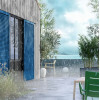 Peinture Glycéro Bois 12ans V33 Solution Expert Bleu Bretagne - ambiance