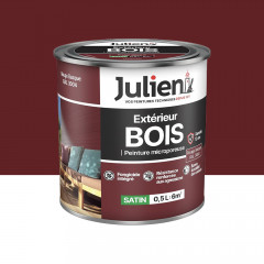 Peinture Extérieur Bois Microporeux Julien Rouge Basque - 0,5L