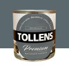 Peinture murs, boiseries et radiateurs TOLLENS Premium Gris macadam satin - 0,75L