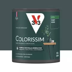 Peinture intérieure V33 Colorissim Satin Forêt Noire - 0,5L