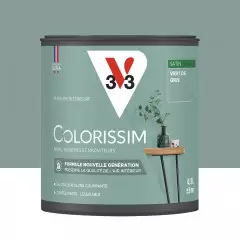 Peinture intérieure V33 Colorissim Satin Vert de gris - 0,5L