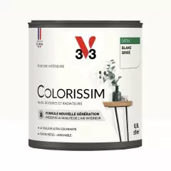 Peinture intérieure V33 Colorissim Satin Blanc grisé - 0,5L