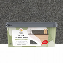 Enduit Maison Déco Relook Cuisine & Bains Effet Granit Gris foncé - 3kgs