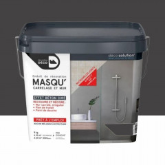 Enduit de rénovation Maison Déco Masq'Carrelage et Murs Béton - 9kgs