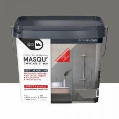 Enduit de rénovation Maison Déco Masq'Carrelage et Murs Pierre de lave - 9kgs
