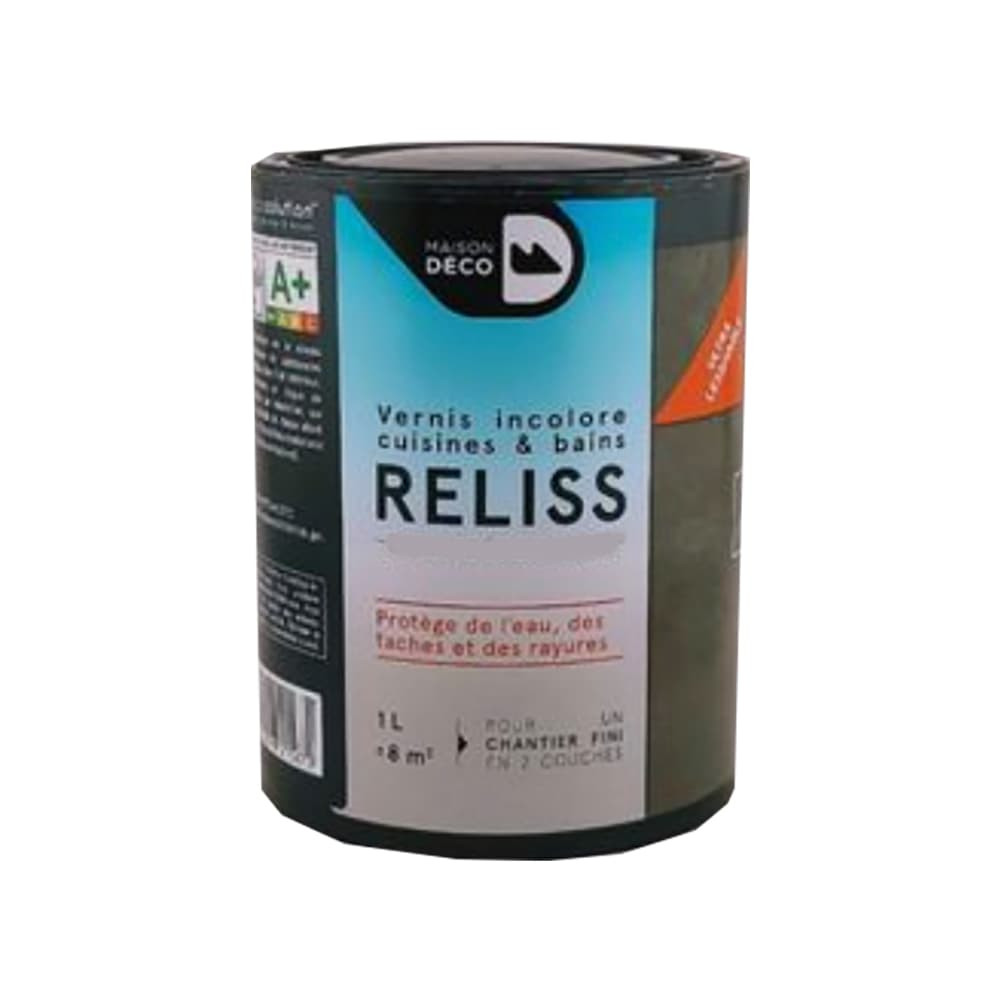 Vernis incolore cuisines & bains Maison Déco Reliss Mat nuancé