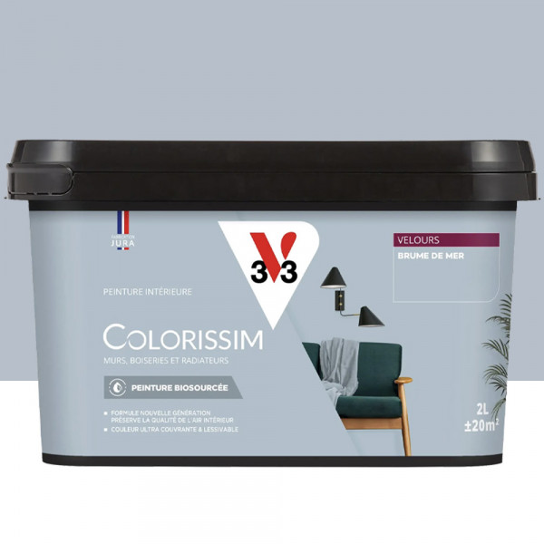 Peinture intérieure V33 Colorissim Velours Brume de Mer - 2L