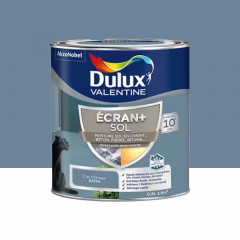 Peinture DULUX VALENTINE Ecran+ Sol Ciel d'orage Satin - 0,5L