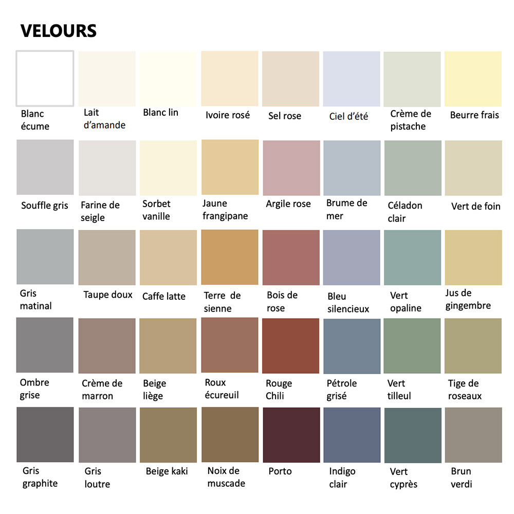 Peinture intérieure V33 Colorissim Velours - Nuancier