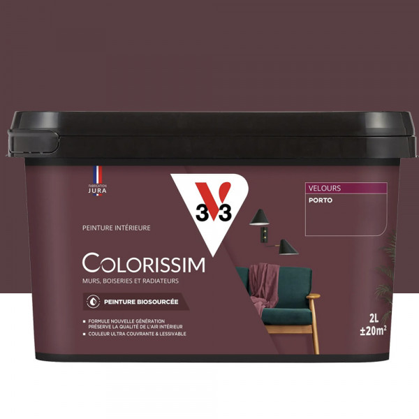 Peinture intérieure V33 Colorissim Velours Porto - 2L