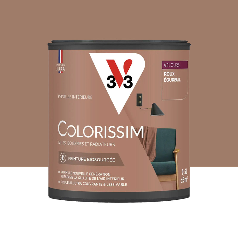 Peinture intérieure V33 Colorissim Velours Roux Écureuil