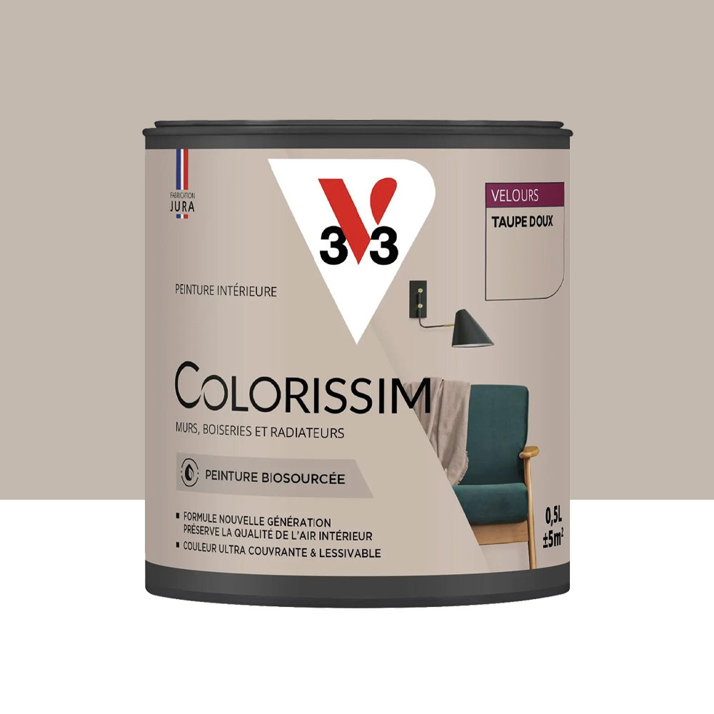 Peinture intérieure V33 Colorissim Velours Taupe Doux