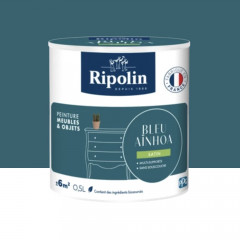 Peinture intérieure RIPOLIN Meubles & Objets Satin Bleu ainhoa