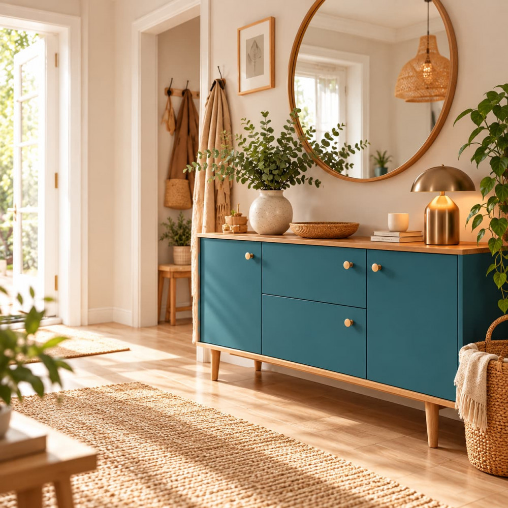 Peinture intérieure RIPOLIN Meubles & Objets Satin Bleu ainhoa - ambiance