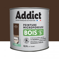 Peinture Bois Microporeuse Addict Brun Normand Satin