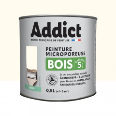 Peinture Bois Microporeuse Addict Ivoire Satin
