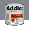 Laque Glycéro Multisupports Addict Gris Argent Satin - 0,5L
