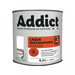 Laque Glycéro Multisupports Addict Blanc Satin