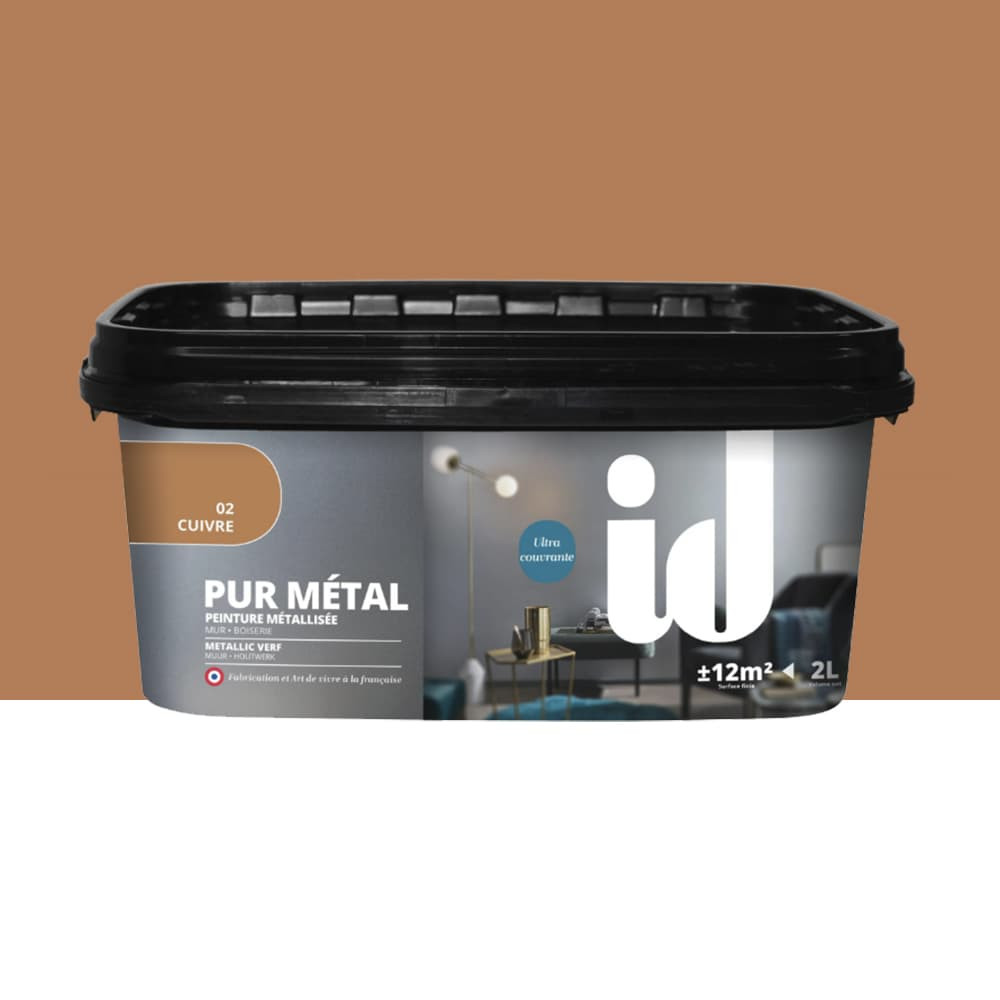 Peinture métallisée ID Pur Métal Cuivre n°2 - 2L