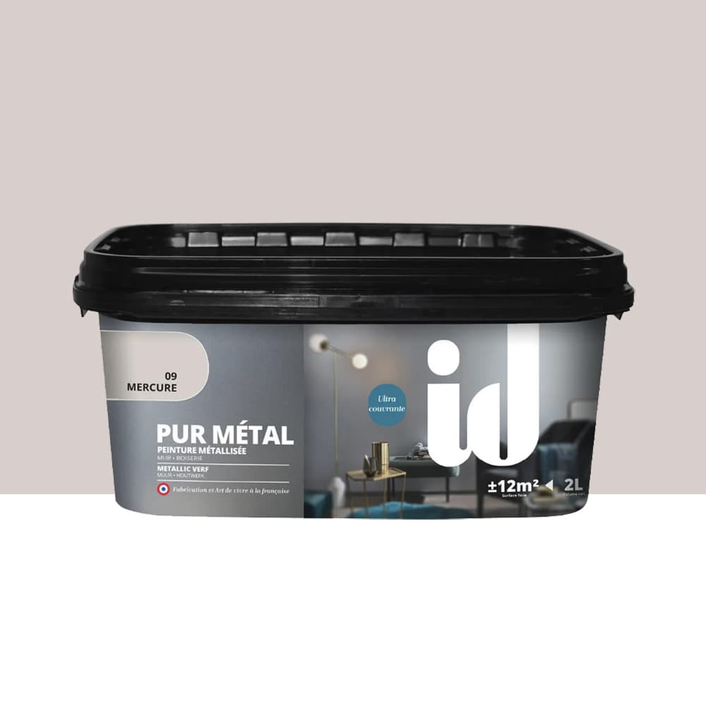 Peinture métallisée ID Pur Métal Mercure n°9 - 2L