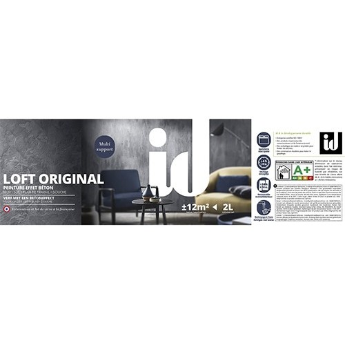 Peinture Effet béton ID Loft Original Paris n°6 - étiquette
