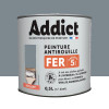 Peinture Fer Antirouille Addict Gris Argent Brillant - 0,5L