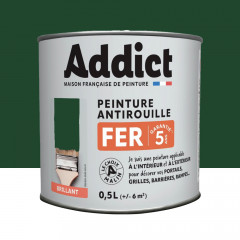 Peinture Fer Antirouille Addict Vert Mousse Brillant