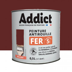 Peinture Fer Antirouille Addict Rouge Basque Brillant