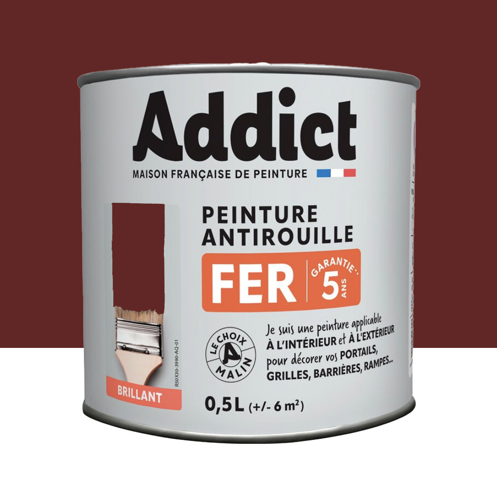 Peinture Fer Antirouille Addict Rouge Basque Brillant