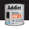 Peinture Fer Antirouille Addict Noir Mat - 0,5L