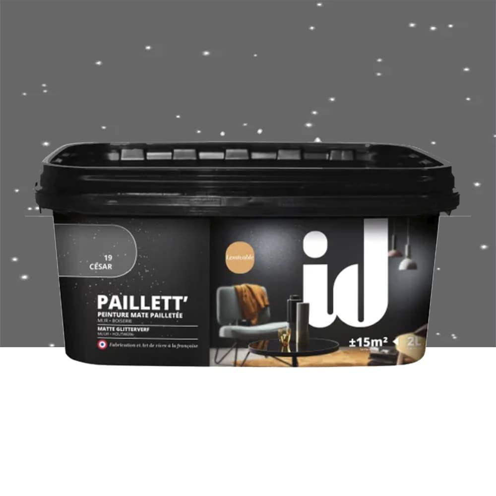 Peinture mate pailletée ID Paillett' César n°19 - 2L
