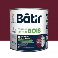 Peinture Spécial Bois BÂTIR Rouge Basque