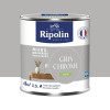 Peinture Murs, Boiseries, Radiateurs RIPOLIN Satin Gris chrome - 0,5L