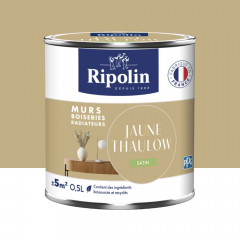 Peinture Murs, Boiseries, Radiateurs RIPOLIN Satin Jaune thaulow - 0,5L