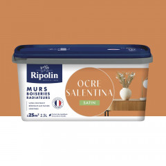 Peinture Murs, Boiseries, Radiateurs RIPOLIN Satin Ocre salentina - 2,5L