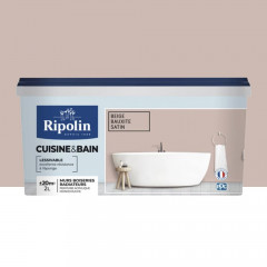 Peinture acrylique Cuisine & Bain RIPOLIN Beige bauxite - 2L