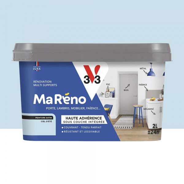 Peinture multi-supports intérieur V33 Ma Réno Ciel d'été - 2L