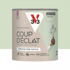 Peinture murs & plafonds V33 Coup d'éclat Sauge douce - 0,5L