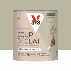 Peinture murs & plafonds V33 Coup d'éclat Argile verte - 0,5L