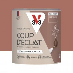 Peinture murs & plafonds V33 Coup d'éclat Rose terracotta - 0,5L
