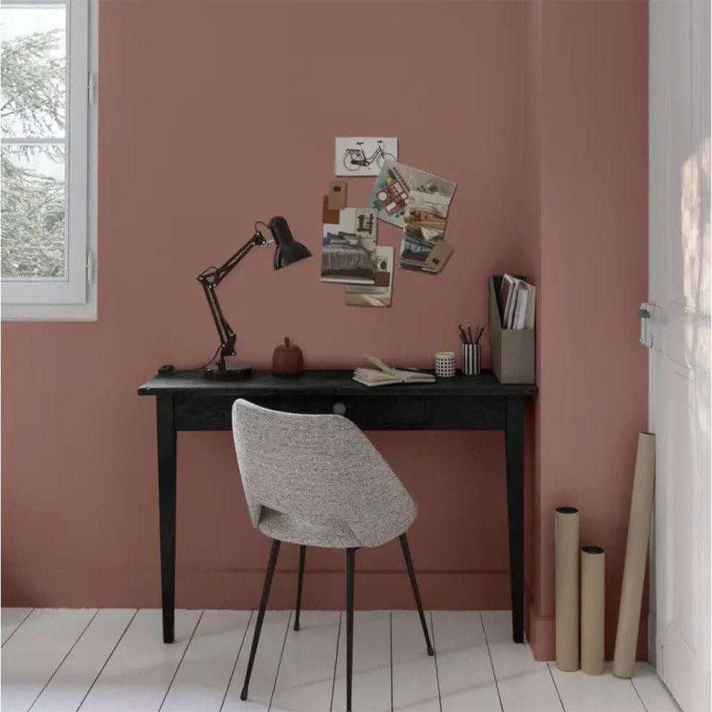 Peinture murs & plafonds V33 Coup d'éclat Rose terracotta - ambiance