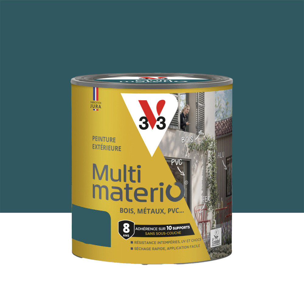 Peinture Multi-matério V33 Bleu Pétrole Mat