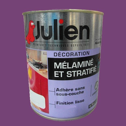 Peinture acrylique Mélaminé et Stratifié Julien Prune 0,75L