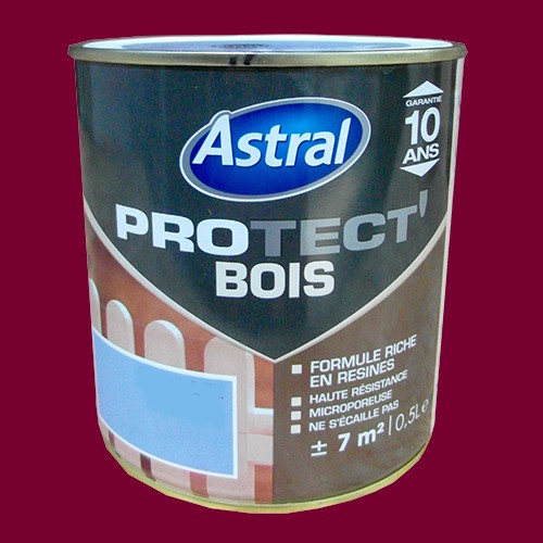Peinture ASTRAL Protect'Bois Rouge Basque pas cher en ligne