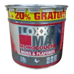 Peinture LOXXO Blanc Mat Monocouche 12L