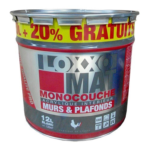 LOXXO Peinture Mat Monocouche Blanc