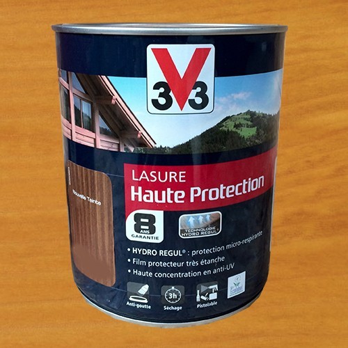 V33 Lasure Haute protection 8ans HydroRégul Chêne naturel